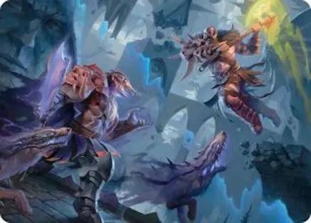 Garruk, Veiled Butcher // Garruk, Curse Breaker Art Card (ASFRA-032) - Art Series: Reality Fracture
