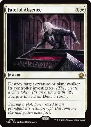 Fateful Absence (FDC-030) - Commander: Foundations