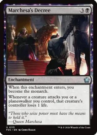 Marchesa's Decree (FDC-113) - Commander: Foundations