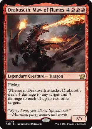 Drakuseth, Maw of Flames (FDC-155) - Commander: Foundations