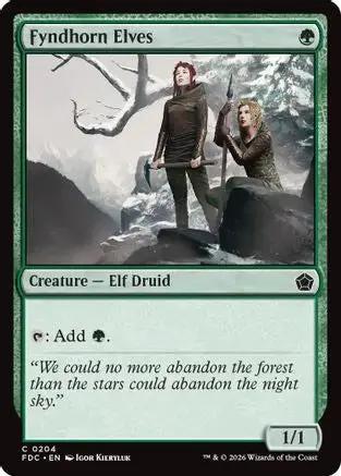 Fyndhorn Elves (FDC-204) - Commander: Foundations