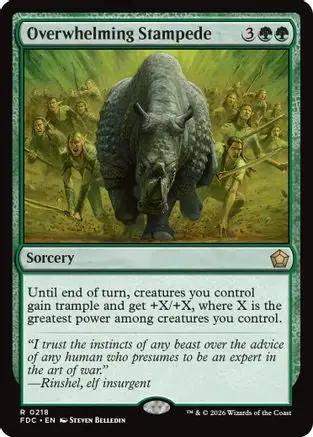 Overwhelming Stampede (FDC-218) - Commander: Foundations