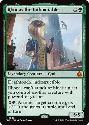 Rhonas the Indomitable (FDC-223) - Commander: Foundations