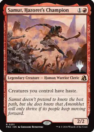 Samut, Hazoret's Champion (PPFRA-251) - Promo Pack: Reality Fracture Foil