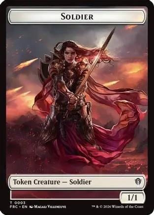 Soldier // Map Double-Sided Token (FRC-3 // 14) - Commander: Reality Fracture