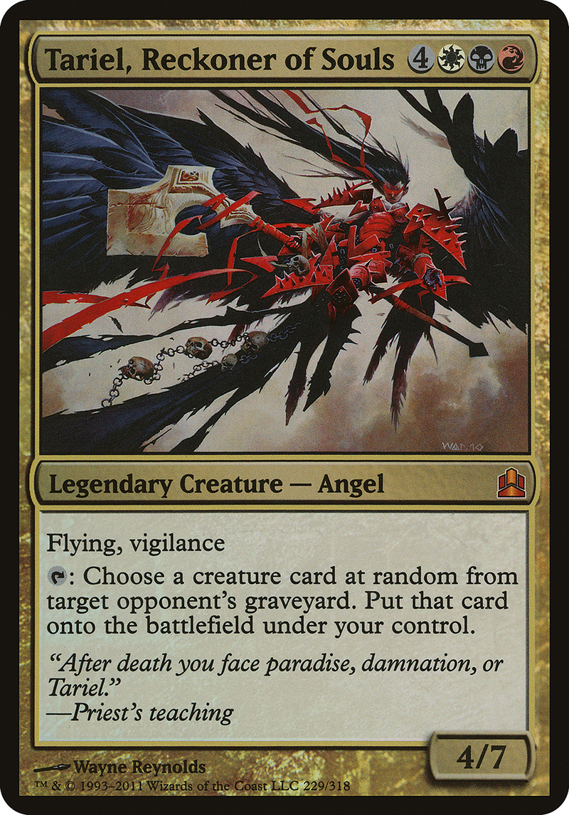 Tariel, Reckoner of Souls (OVER-229) - Commander 2011 Oversized Foil