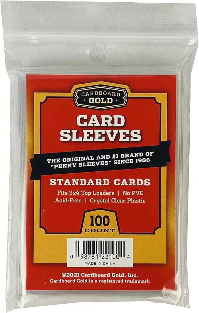Cardboard Gold Penny Sleeves 100 ct