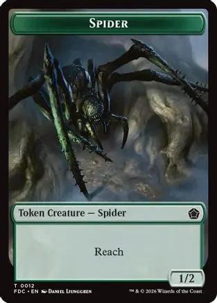 Spider // Beast Double-Sided Token (FDC-12 // 10) - Commander: Foundations
