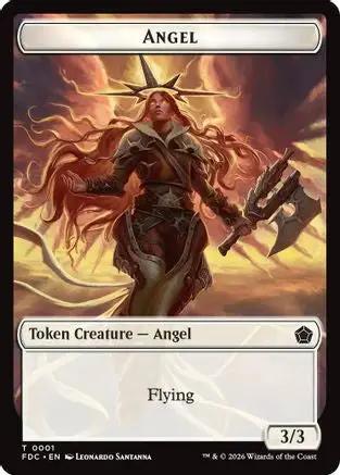Angel (0001) // Angel (0002) Double-Sided Token (FDC-1 // 2) - Commander: Foundations