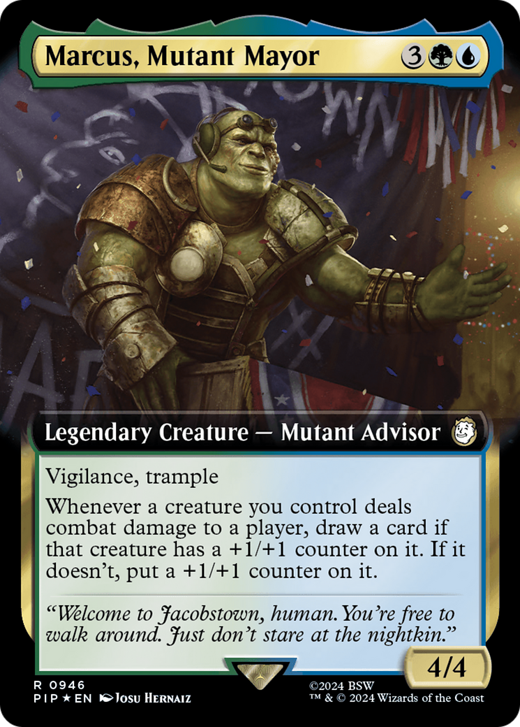 Marcus, Mutant Mayor (PIP-946) - Fallout: (Extended Art) Foil