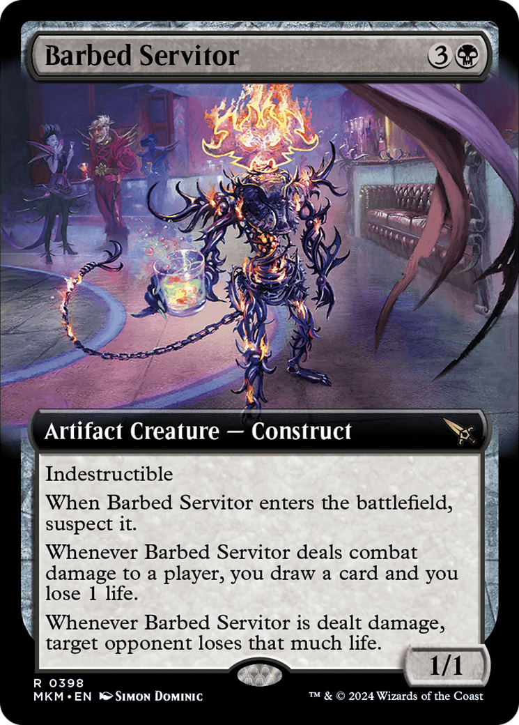 Barbed Servitor (MKM-398) - Murders at Karlov Manor: (Extended Art)