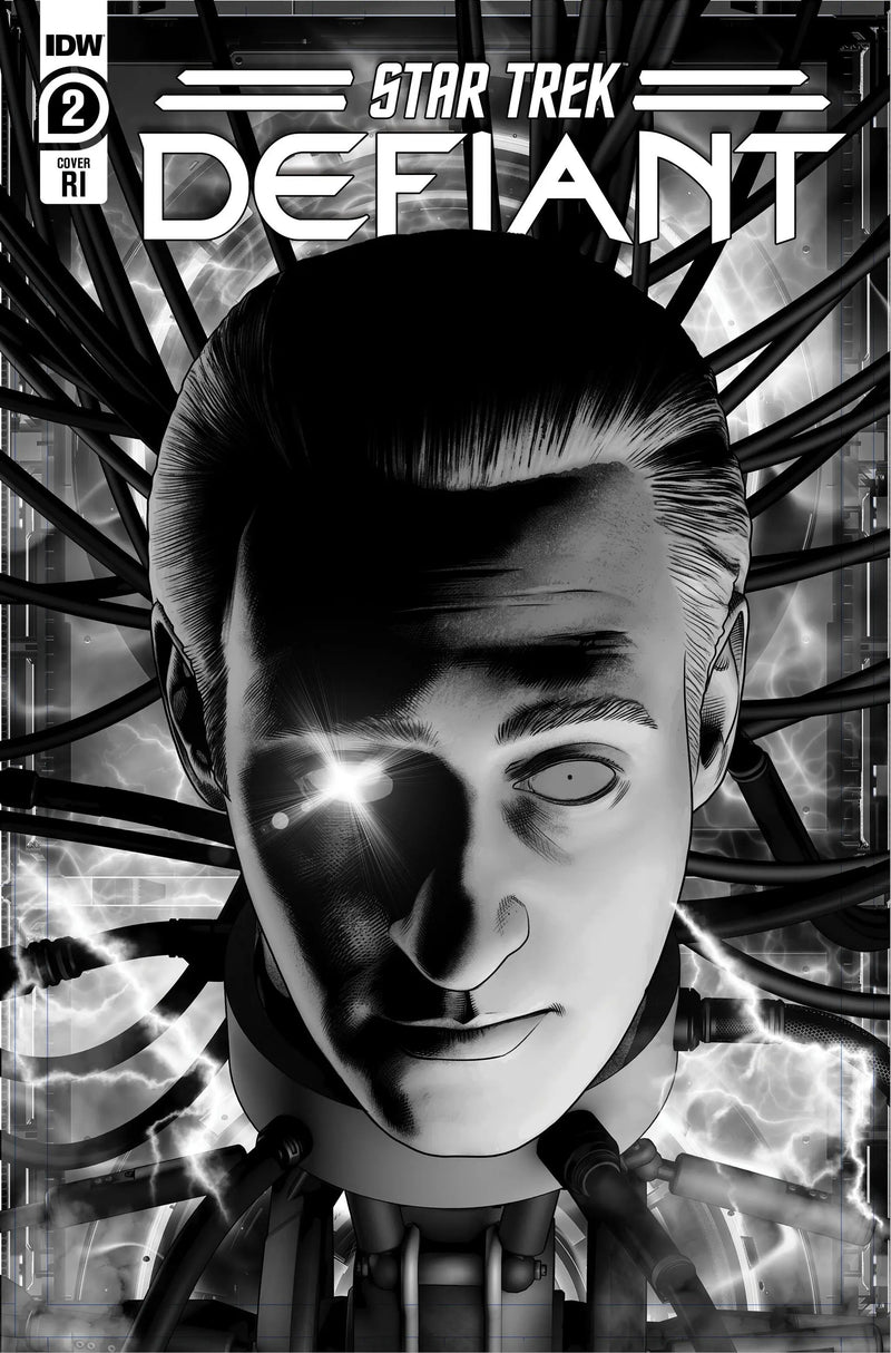 Star Trek Defiant #2 D 1:10 Angel Unzueta B&W (04/12/2023) IDW