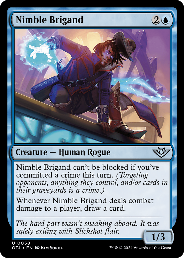 Nimble Brigand (OTJ-058) - Outlaws of Thunder Junction Foil