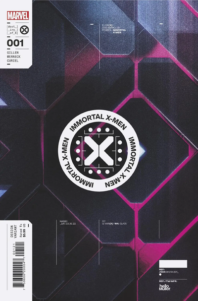 Immortal X-Men #1 1:10 Tom Muller Design Variant (03/30/2022) Marvel