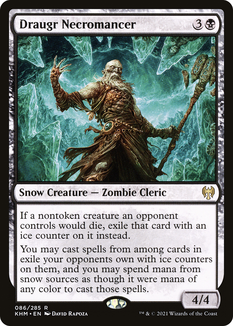 Draugr Necromancer (KHM-086) - Kaldheim: (snow) Foil