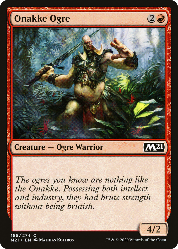 Onakke Ogre (M21-155) - Core Set 2021 Foil