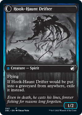 Baithook Angler // Hook-Haunt Drifter (DBL-042) - Innistrad: Double Feature: (Double Faced Transform) Foil