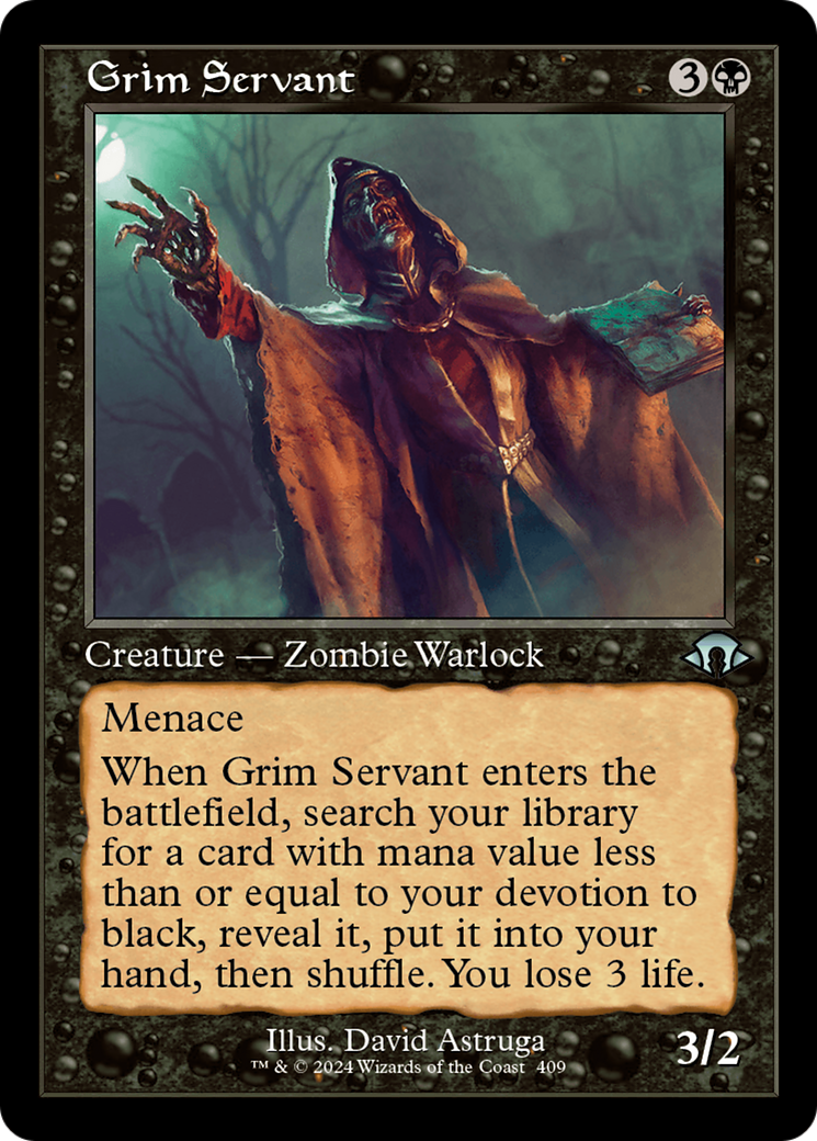 Grim Servant (Retro Frame) (MH3-409) - Modern Horizons 3 Foil