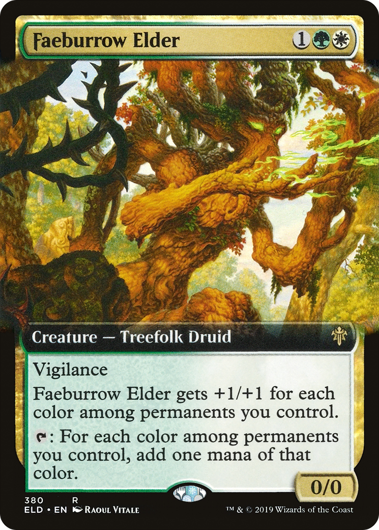Faeburrow Elder (ELD-380) - Throne of Eldraine: (Extended Art) Foil