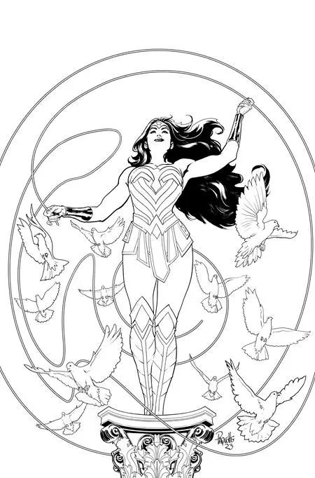 Wonder Woman #800 J 1:50 Yanick Paquette Black & White Card Stock Variant (06/20/2023) Dc
