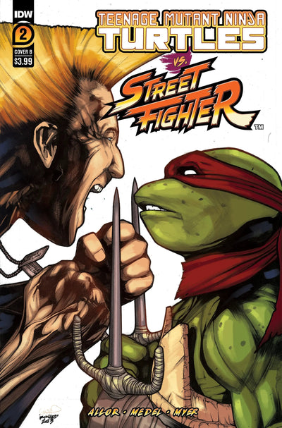 Teenage Mutant Ninja Turtles TMNT Vs Street Fighter #2 (Of 5) B Alex Sanchez Variant (07/19/2023) Idw