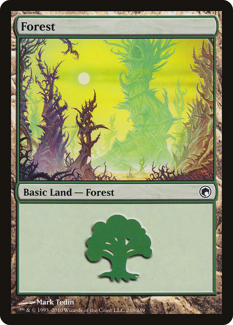 Forest (SOM-248) - Scars of Mirrodin Foil