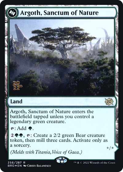 Argoth, Sanctum of Nature (PRE-256) - The Brothers' War Promos Foil
