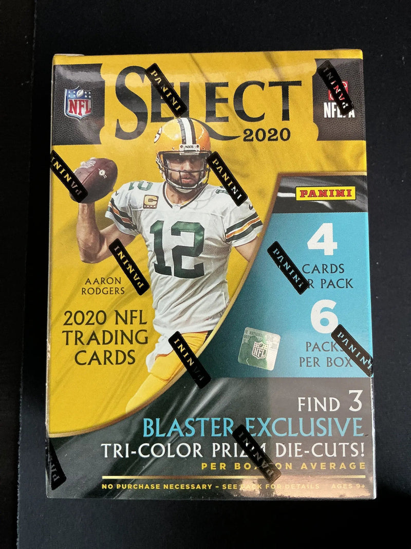 2020 Panini Select Football 24-Card Blaster Box - Tri-Color Prizm Die-Cuts