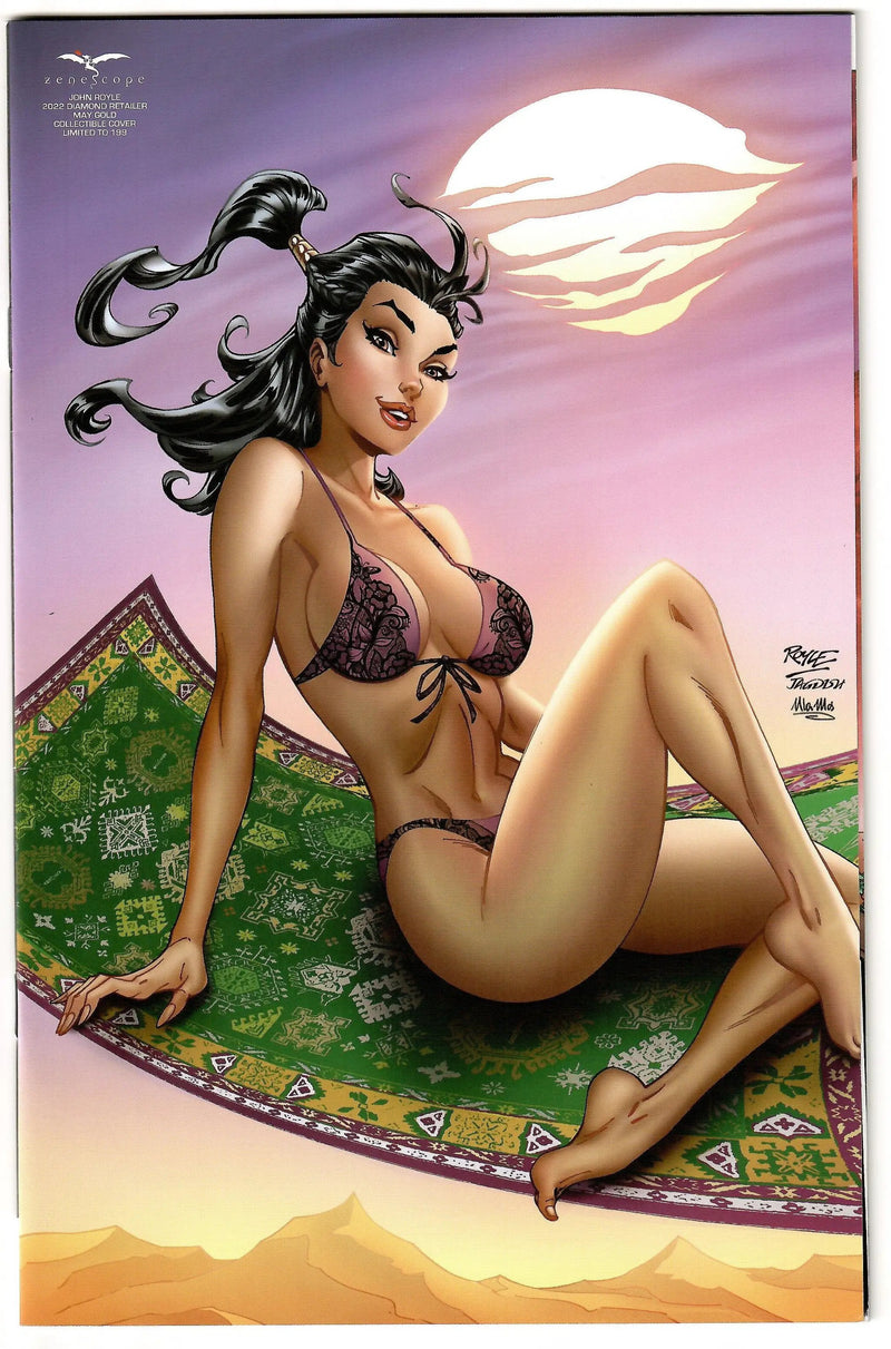 Grimm Fairy Tales May The 4th Cosplay 1 Zenescope 2022 John Royle Lingerie Gold Variant GGA