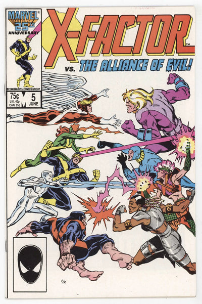X-Factor 5 Marvel 1986 NM- 9.2 Ron Frenz Bob Layton 1st Apocalypse Cameo X-Men