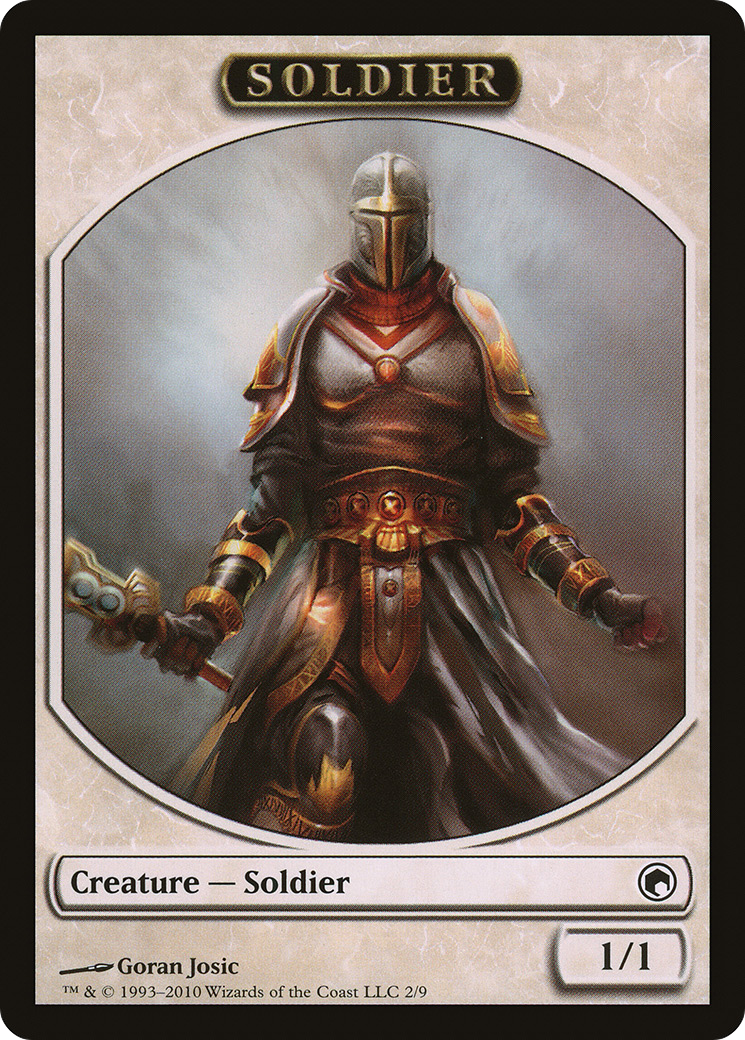 Soldier (SOM-002) - Scars of Mirrodin Tokens
