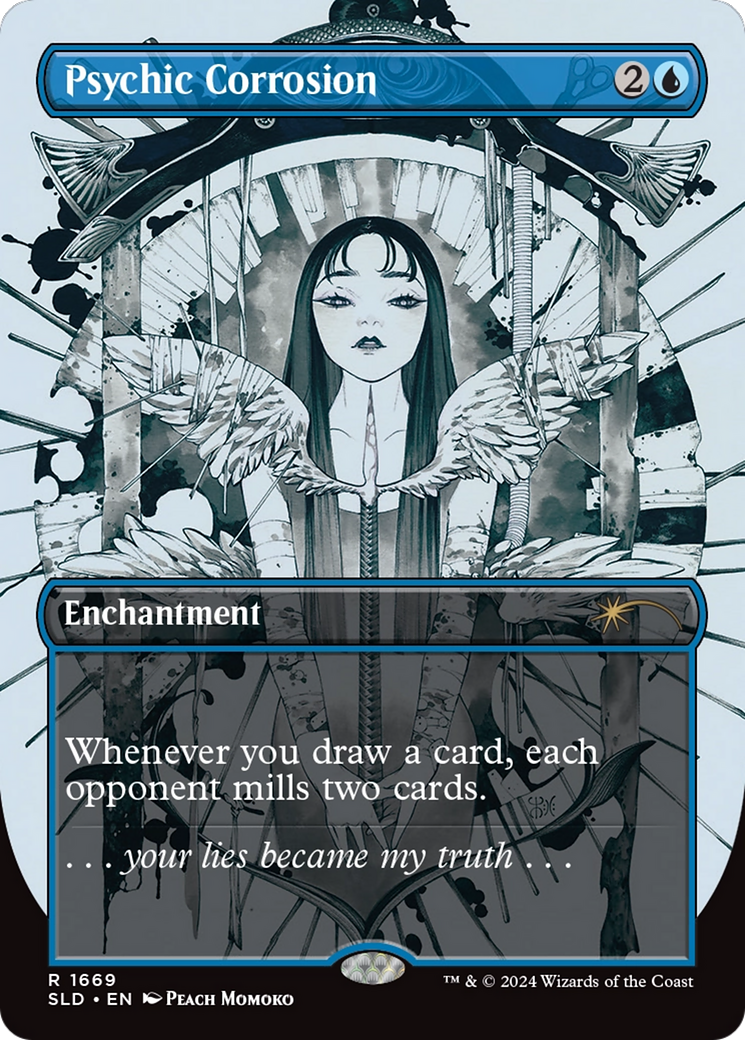 Psychic Corrosion (SLD-1669) - Secret Lair Drop (Borderless) Foil