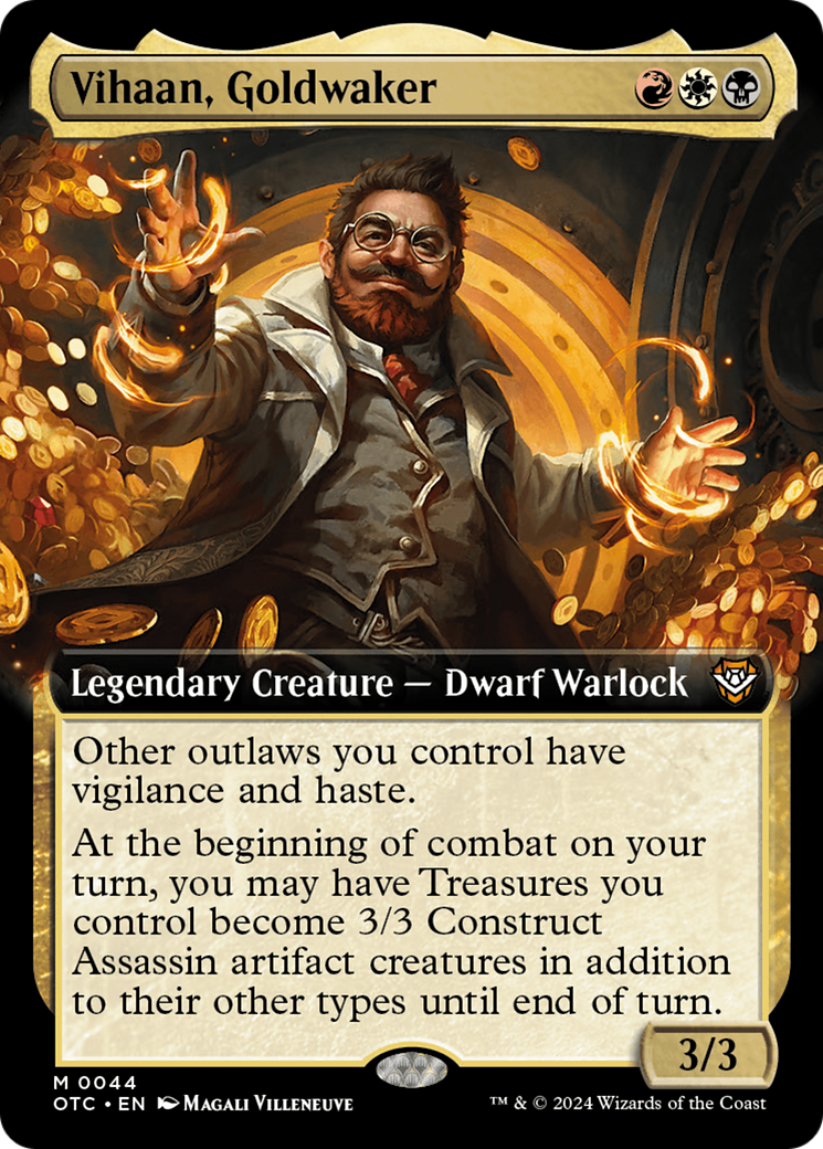 Vihaan, Goldwaker (OTC-044) - Outlaws of Thunder Junction Commander: (Extended Art)