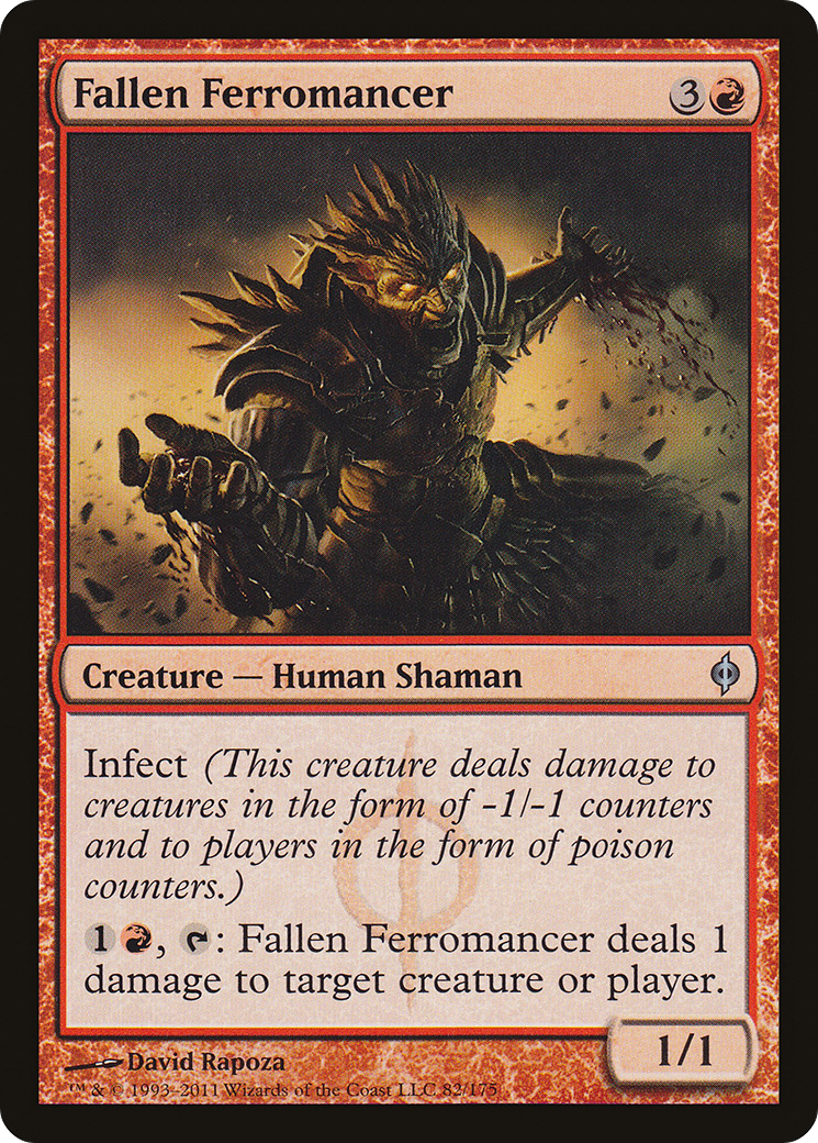 Fallen Ferromancer (NPH-082) - New Phyrexia Foil