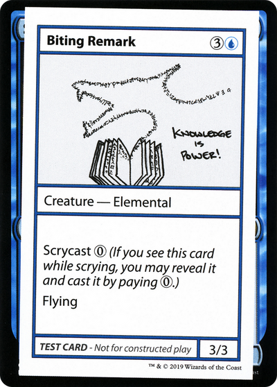 Biting Remark (CMB1-) - Mystery Booster Playtest Cards 2021