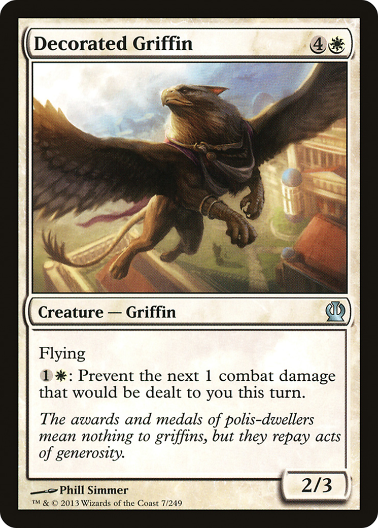 Decorated Griffin (THS-007) - Theros Foil