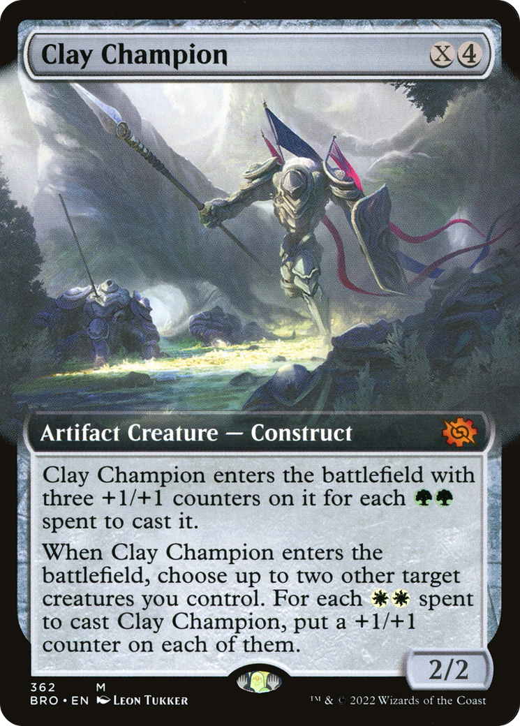 Clay Champion (BRO-362) - The Brothers' War: (Extended Art) Foil