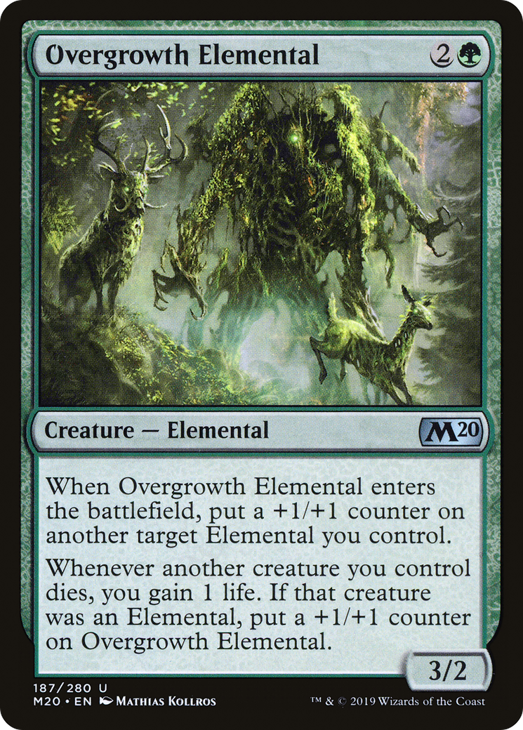 Overgrowth Elemental (M20-187) - Core Set 2020 Foil
