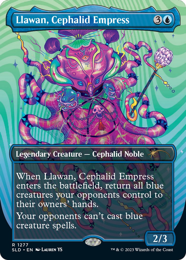 Llawan, Cephalid Empress (SLD-1277) - Secret Lair Drop (Borderless) Foil