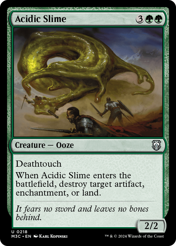 Acidic Slime (M3C-218) - Modern Horizons 3 Commander Foil