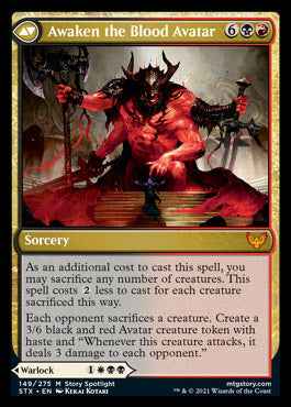 Extus, Oriq Overlord // Awaken the Blood Avatar (STX-149) - Strixhaven: School of Mages