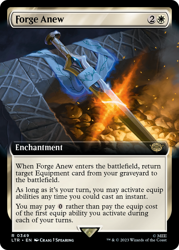 Forge Anew (LTR-349) - The Lord of the Rings: Tales of Middle-earth: (Extended Art)