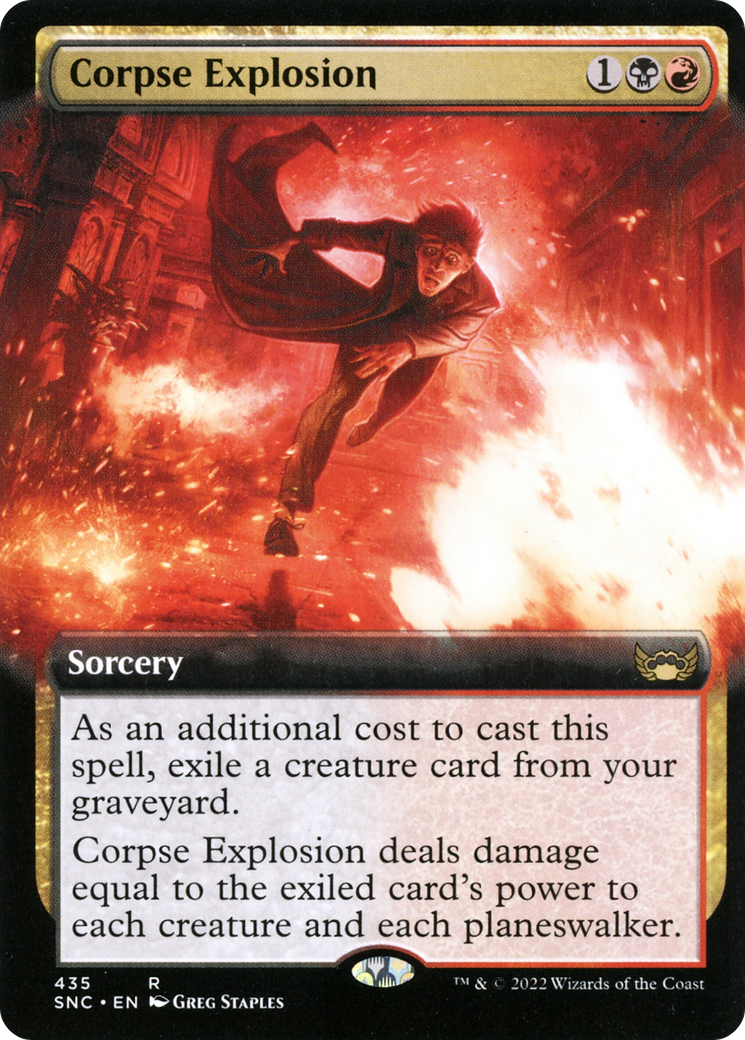 Corpse Explosion (SNC-435) - Streets of New Capenna: (Extended Art) Foil