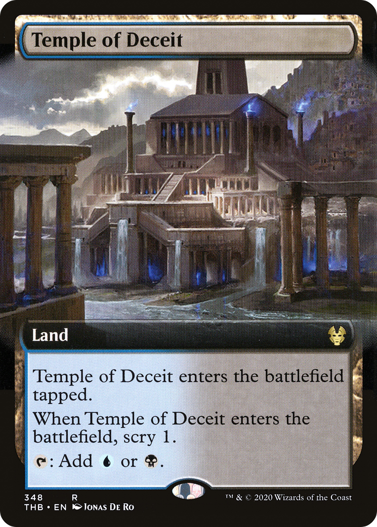 Temple of Deceit (THB-348) - Theros Beyond Death: (Extended Art) Foil