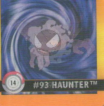 Gastly & Haunter (14) [1999 Pokemon Action Flipz Premier Edition]