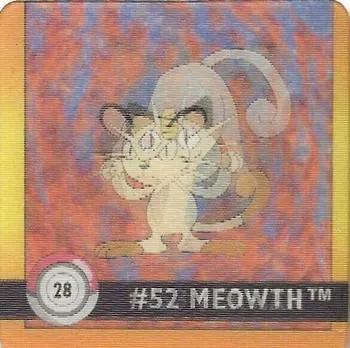 Meowth & Persian (28) [1999 Pokemon Action Flipz Premier Edition]