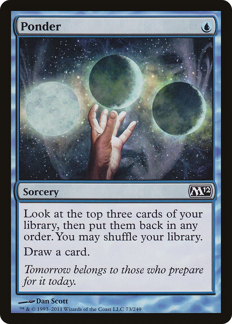 Ponder (M12-073) - Magic 2012 Foil