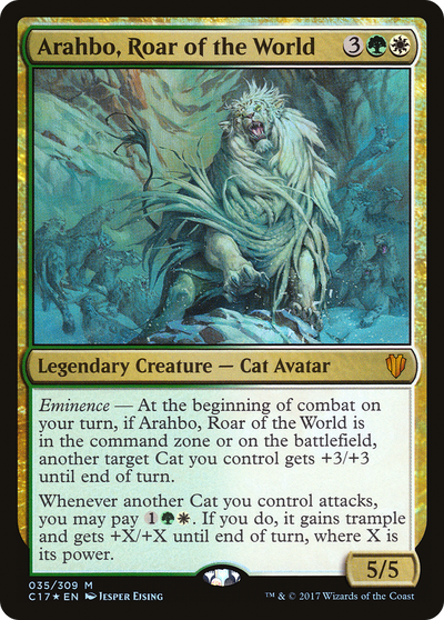 Arahbo, Roar of the World (C17-035) - Commander 2017 Foil