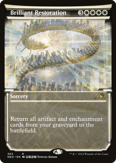 Brilliant Restoration (NEO-363) - Kamigawa: Neon Dynasty: (Showcase)
