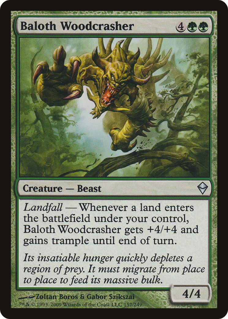 Baloth Woodcrasher (ZEN-157) - Zendikar Foil
